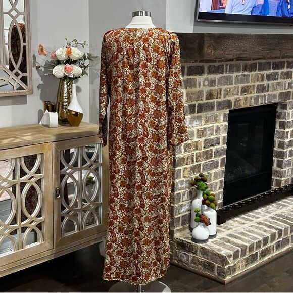 FAYROUZ FASHION Women’s Floral Print Maxi Kaftan Dress in the Size Medium - Picture 2 of 8